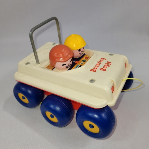 Fisher-Price #122 Vintage 1973 Bouncing Buggy C7