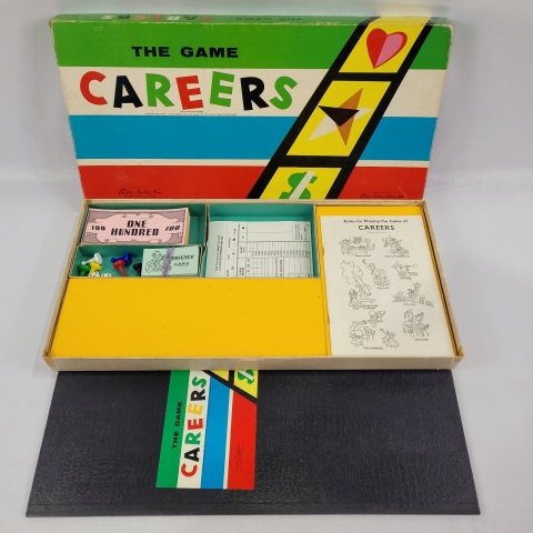 Careers Vintage 1955 Board Game by Parker Brothers C7
