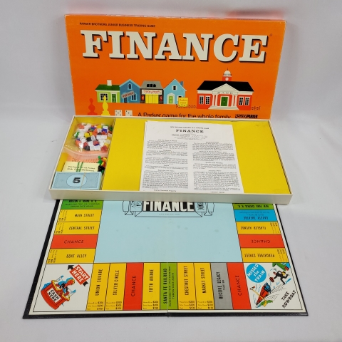 Finance Vintage 1958 Board game by Parker Brothers C8