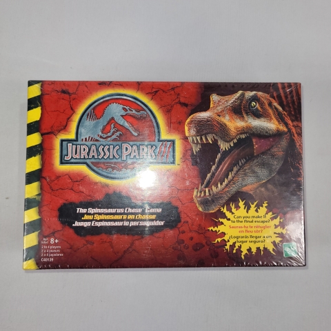 Jurassic Park III: The Spinosaurus Chase 2001 Game by Hasbro NEW