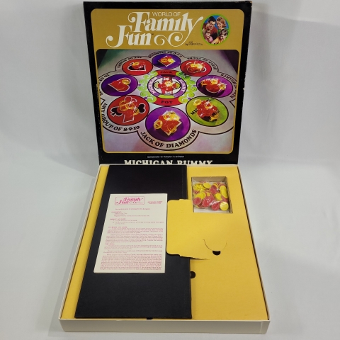 Michigan Rummy Family Fun Vintage 1971 Game by Hasbro C8