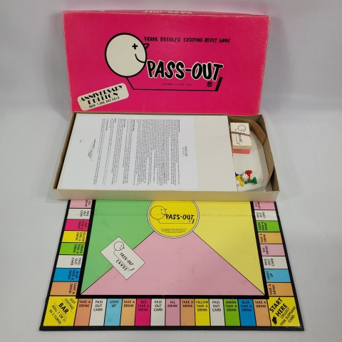 Pass-Out Vintage 1971 Board Game by Pass-Out Games C7