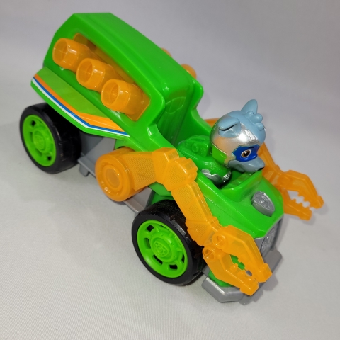 Paw Patrol Mighty Pups Super Paws Rocky Deluxe Vehicle C8
