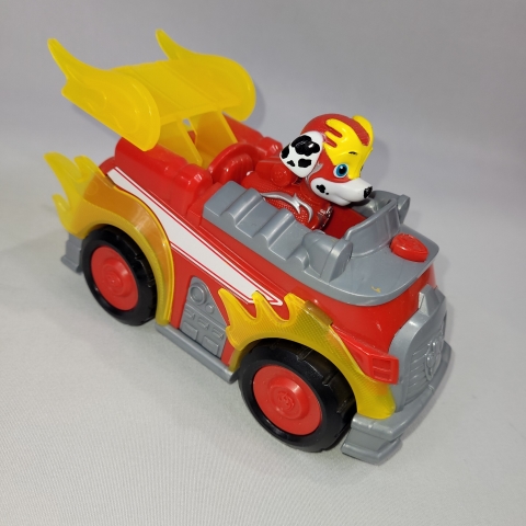 Paw Patrol Mighty Pups Super Paws Marshall Deluxe Vehicle C8