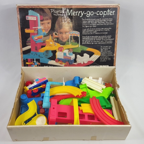 Playrail Merry-Go-Copter Vintage Track Playset by TOMY C7