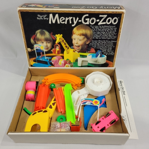 Playrail Merry-Go-Zoo Vintage Track Playset by TOMY C8