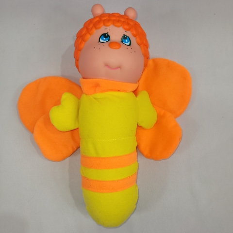 Glow Worm 1984 Vintage 10" Plush Butterfly by Soma C8