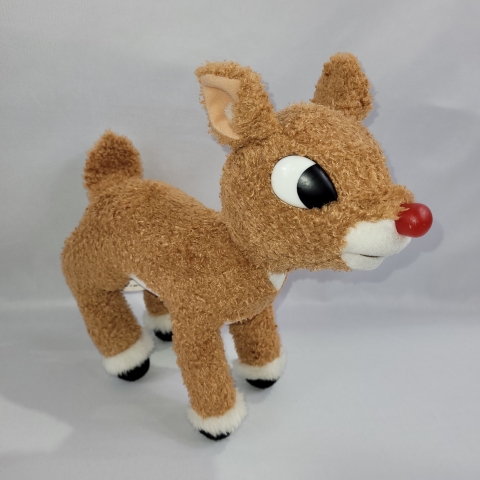 Rudolph the Red Nosed Reindeer 12" Plush 2004 Electronic Toy C9