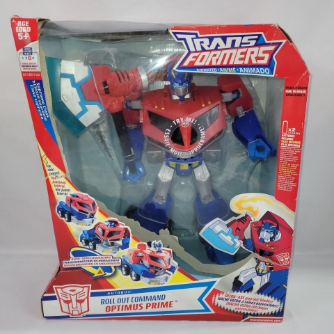 Transformers Animated 2007 Roll Out Command Optimus Prime Hasbro