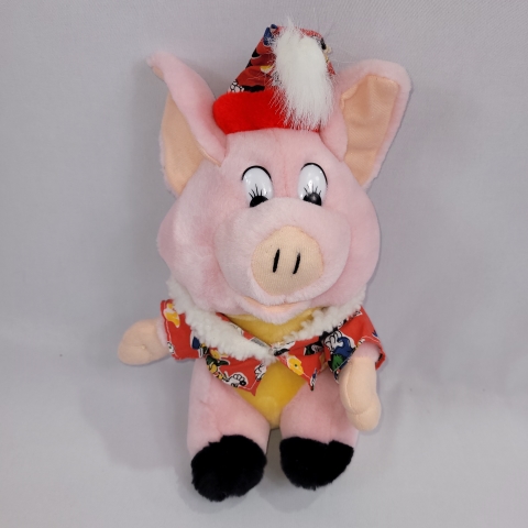 Walt Disney Vintage 10\" Plush Three Little Pigs Christmas C8